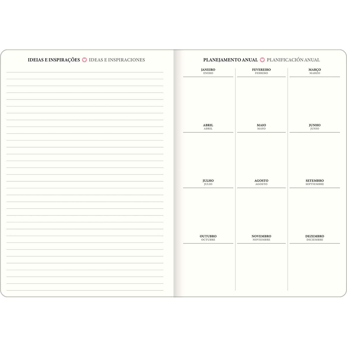 Planner 2025 Grampeado West Village Tilibra Star Papelaria Atacado